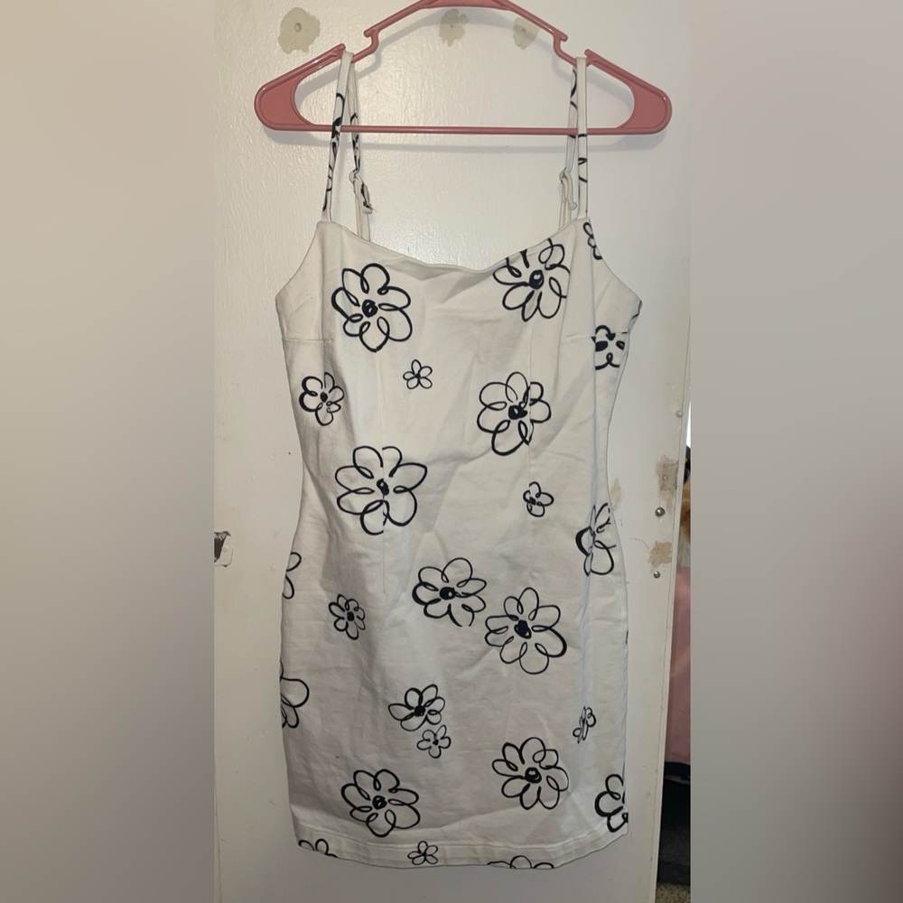 Floral White Dress